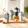Cross-border dual-drink car cup, 304 stainless steel insulated and chilled coffee cup, large-capacity ice cup, 40oz car cup Application Scenario
